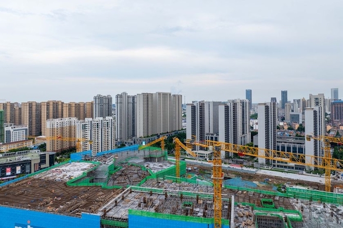 A residential project under construction in Huaian, Jiangsu province, on July 15, 2024.